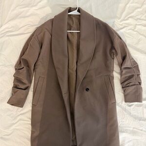 All Saints Tan Overcoat